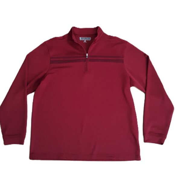 Pebble Beach Men's XL Dry-Luxe Performance 1/4 Zip Pull Over Sweatshirt Maroon - Picture 1 of 5